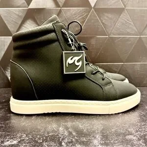 Fuego Black Wedge High Top Sneakers Fuego Shoes Fuego Dance